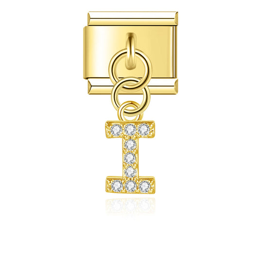 Glitter I Pendant Charm