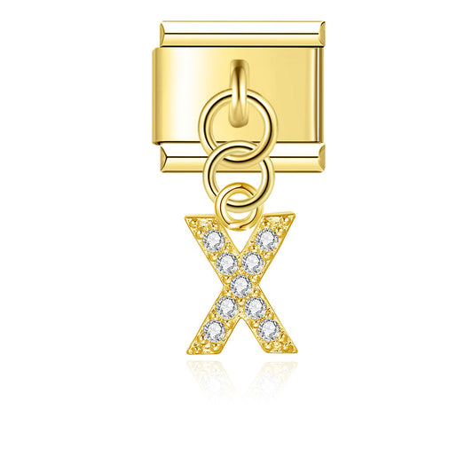 Glitter X Pendant Charm