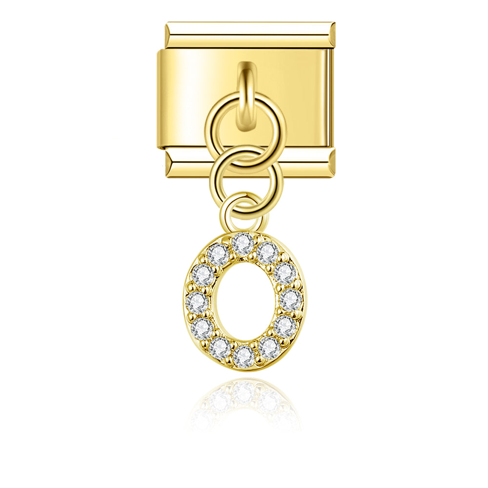 Glitter O Pendant Charm