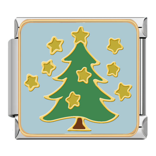 Christmas Tree with Stars Charm