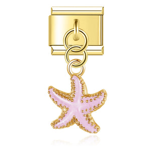 Pink Starfish Pendant Charm