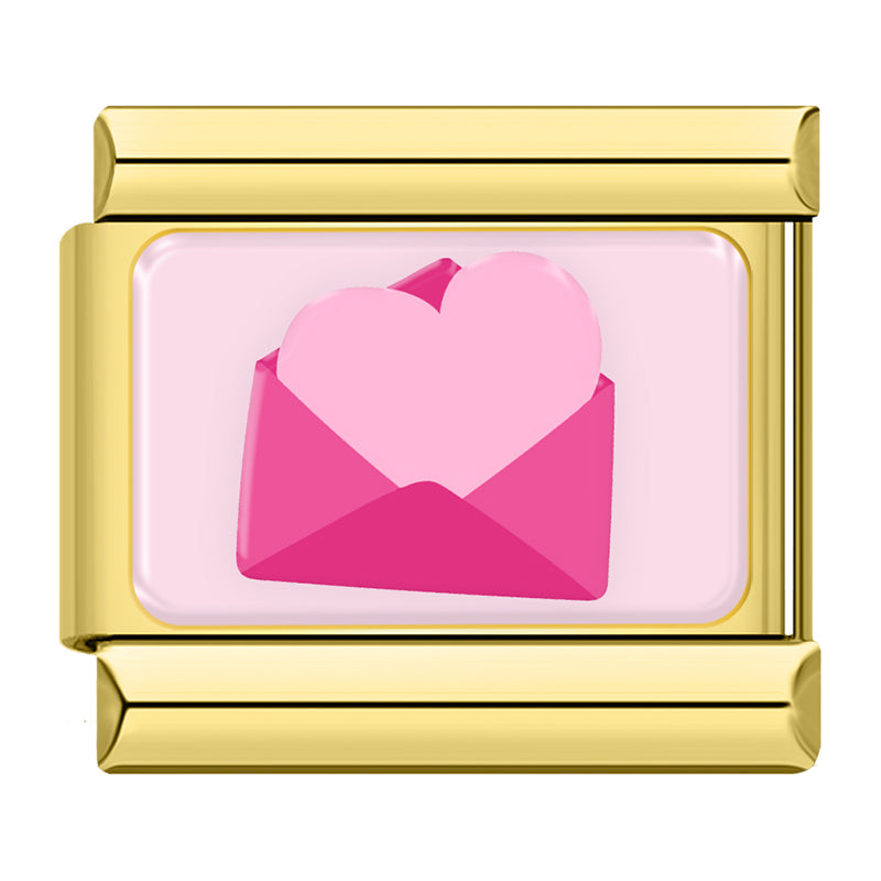 Pink Love Letter Charm