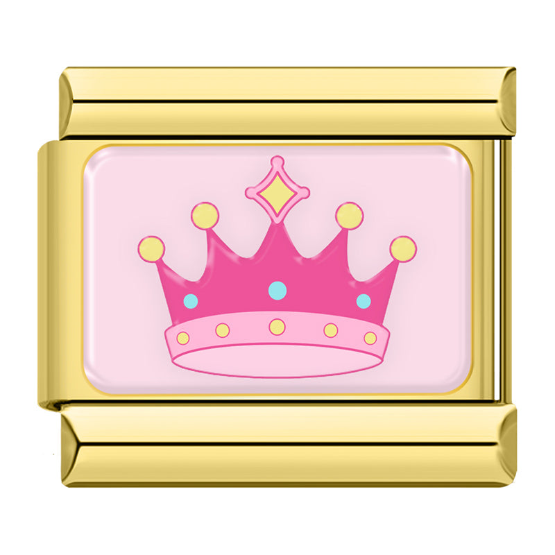 Pink Crown Charm