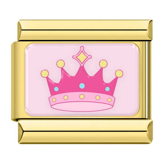 Pink Crown Charm