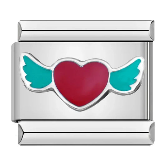 Flying Heart Charm