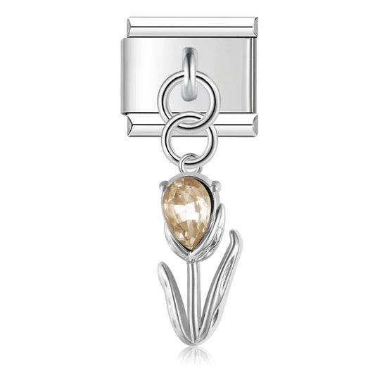 Golden Tulip Pendant Charm