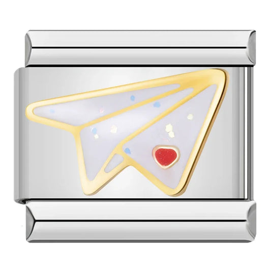 Paper Airplane Charm