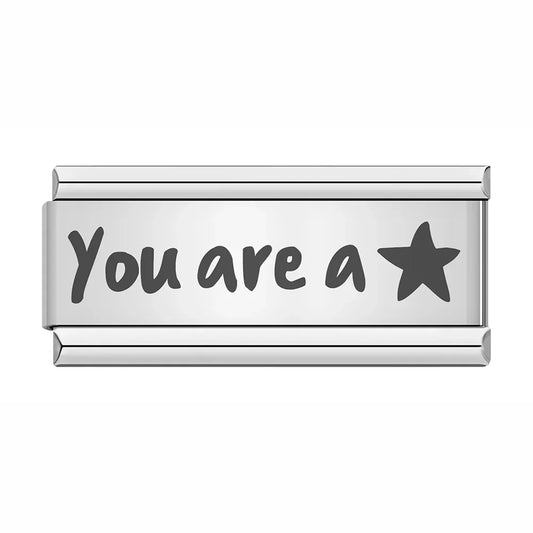 Double You Are a Star Charm