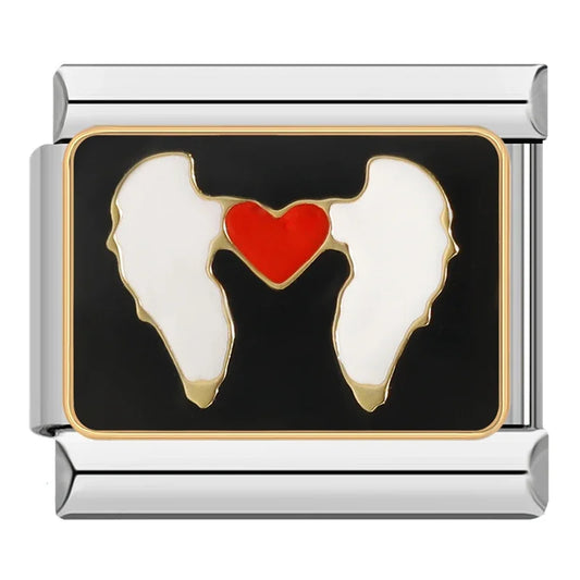 Heart with Wings Charm