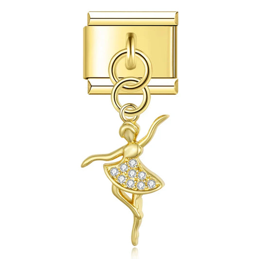Dancing Ballerina Pendant Charm