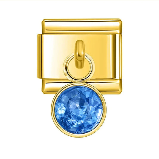 Hanging Light Blue Stone Charm