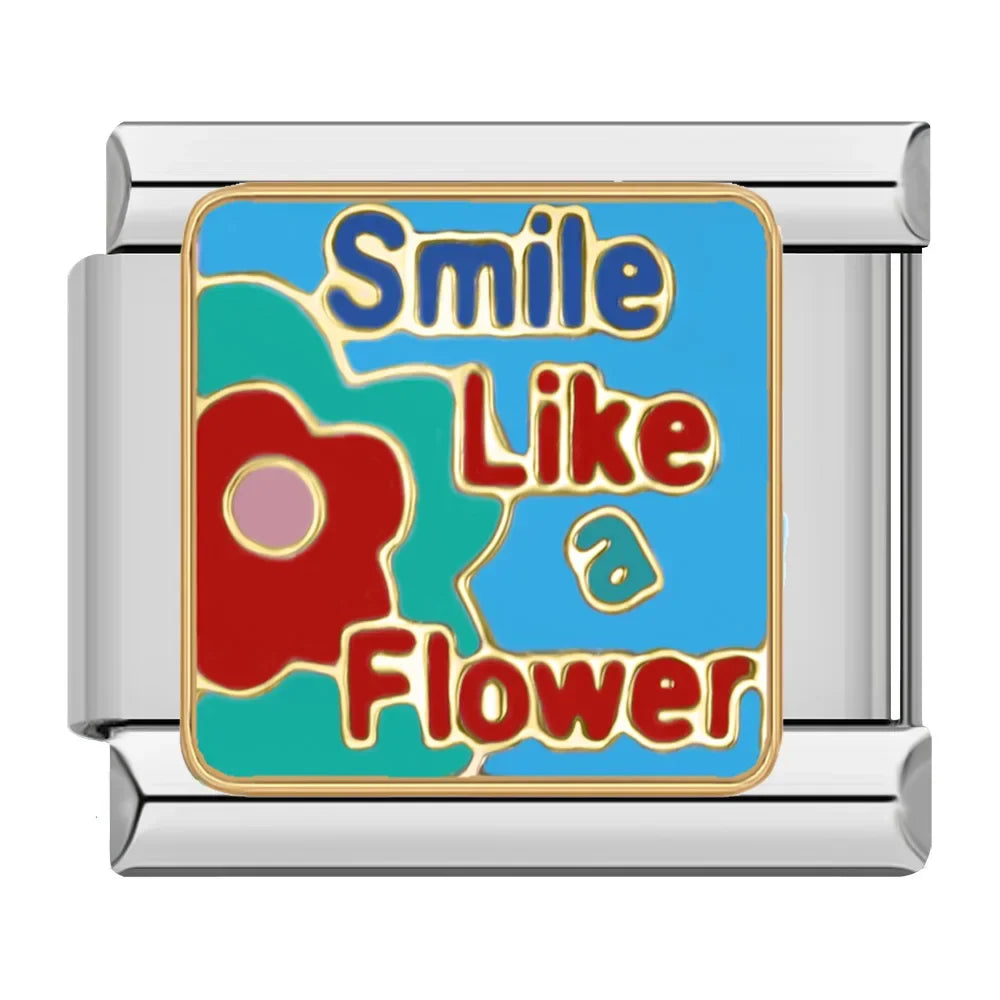 Smile Like a Flower Charm