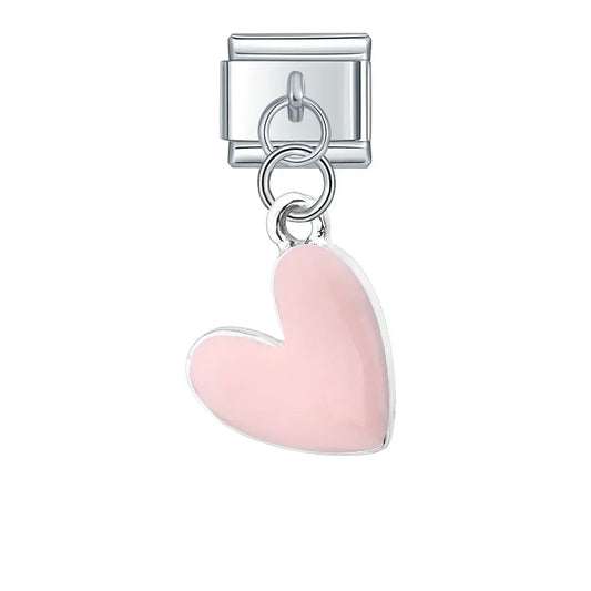Hanging Pink Heart Charm
