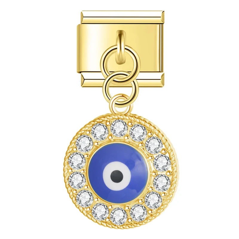 Hanging Glitter Eye Charm