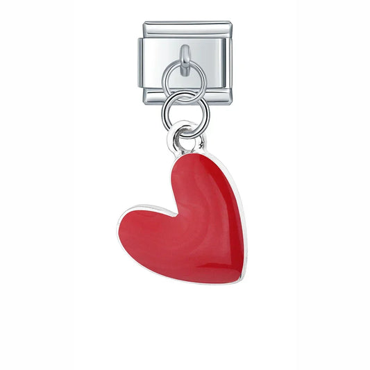 Hanging Red Heart Charm