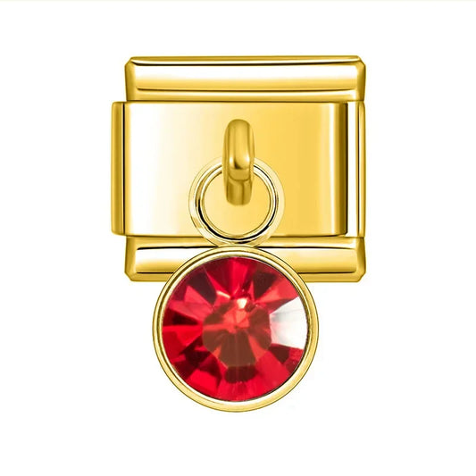 Hanging Red Stone Charm