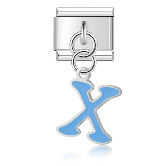 Hanging Blue X Charm