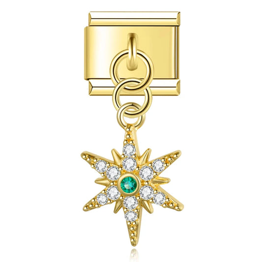 Glitter Shooting Star Pendant Charm