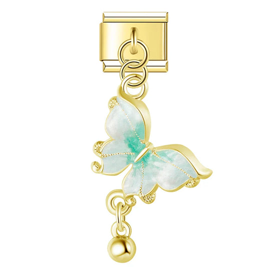 Hanging Turquoise Butterfly Charm