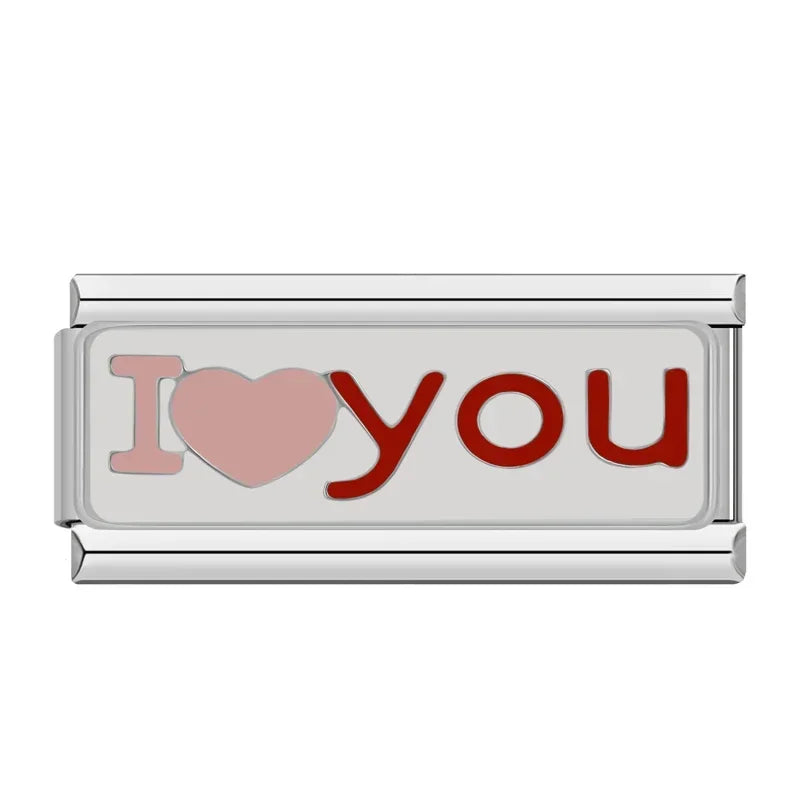 Double I Love You Charm
