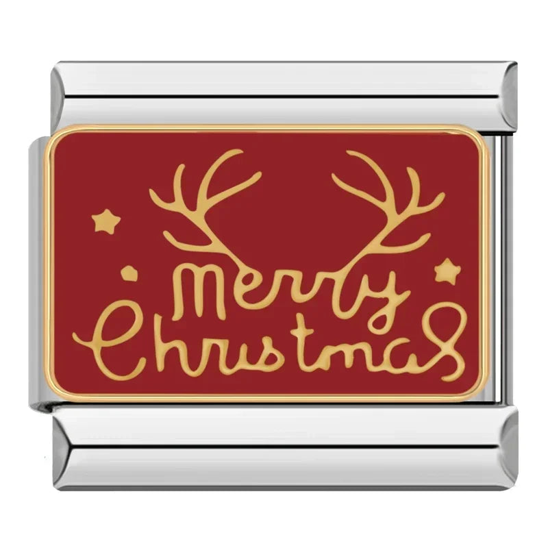 Merry Christmas on Red Charm