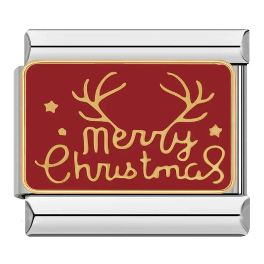 Merry Christmas on Red Charm
