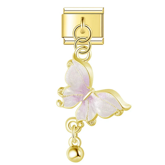 Hanging Purple Butterfly Charm