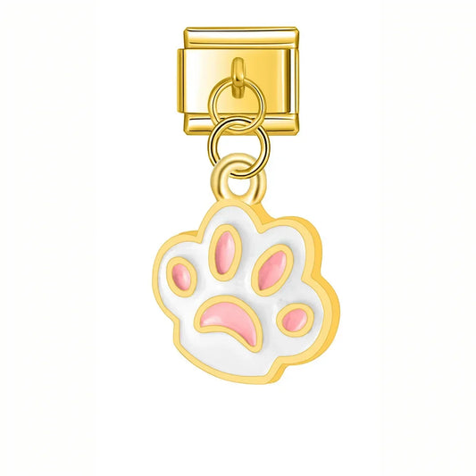 Hanging Pink Paw Charm