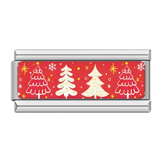 Double Christmas Tree Charm