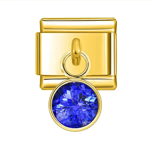 Hanging Dark Blue Stone Charm