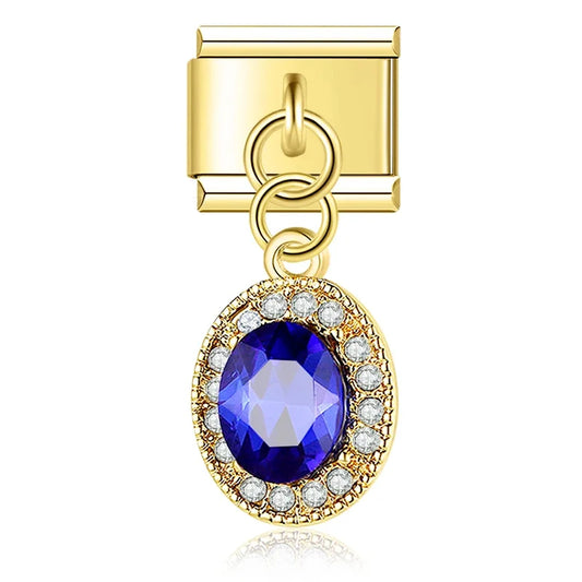 Blue Stone Pendant Charm