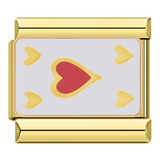 Heart Card Charm