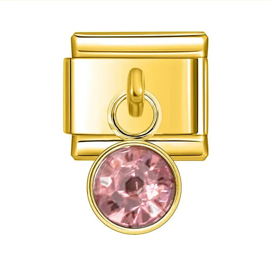 Hanging Pink Stone Charm