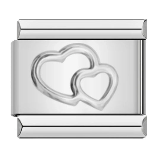 Silver Hearts Charm