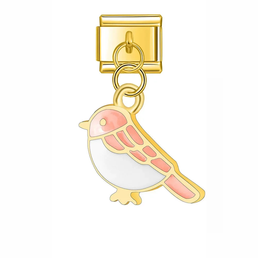 Pink Bird Charm