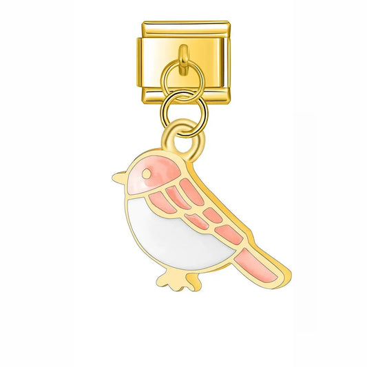 Pink Bird Charm