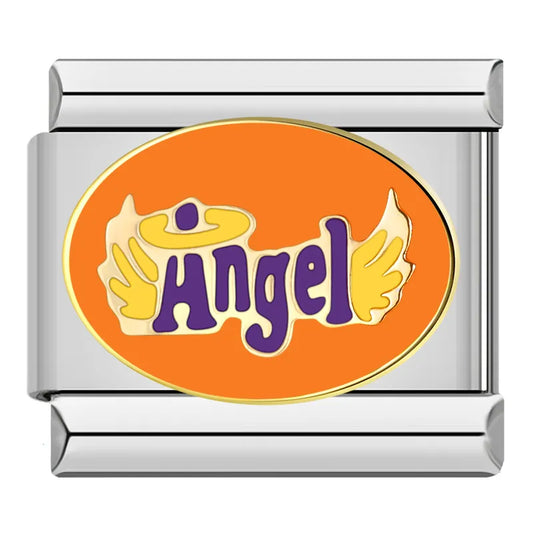 Orange Angel Charm