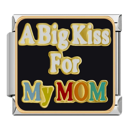 Big Kiss for Mom Charm