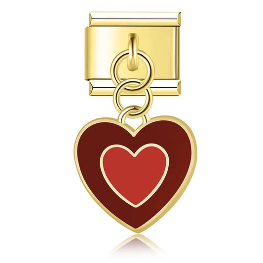 Red Heart Pendant Charm