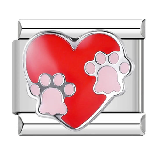 Paw Heart Charm