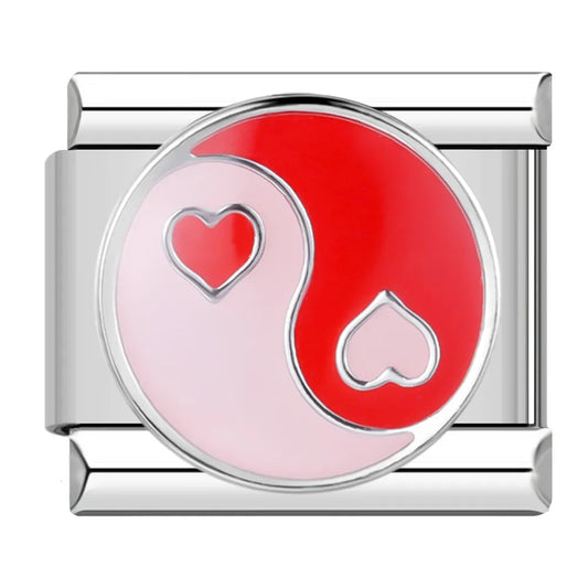 Pink Yin Yang Charm