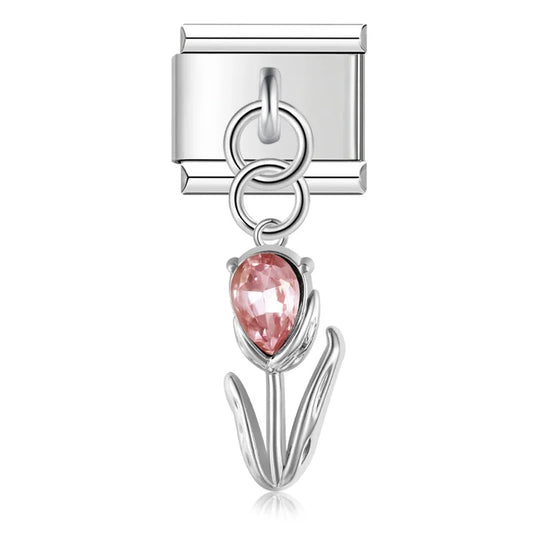 Red Tulip Pendant Charm
