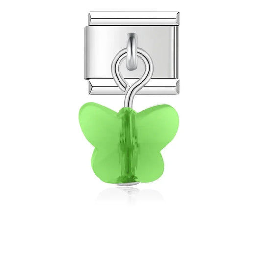 Green Butterfly Charm