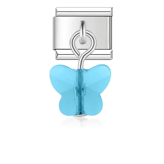 Light Blue Butterfly Charm