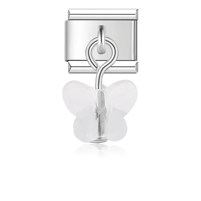 White Butterfly Charm