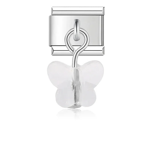 White Butterfly Charm