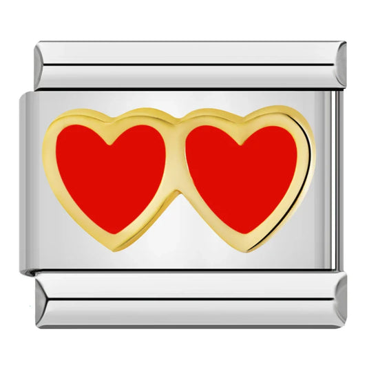 Two Hearts Charm